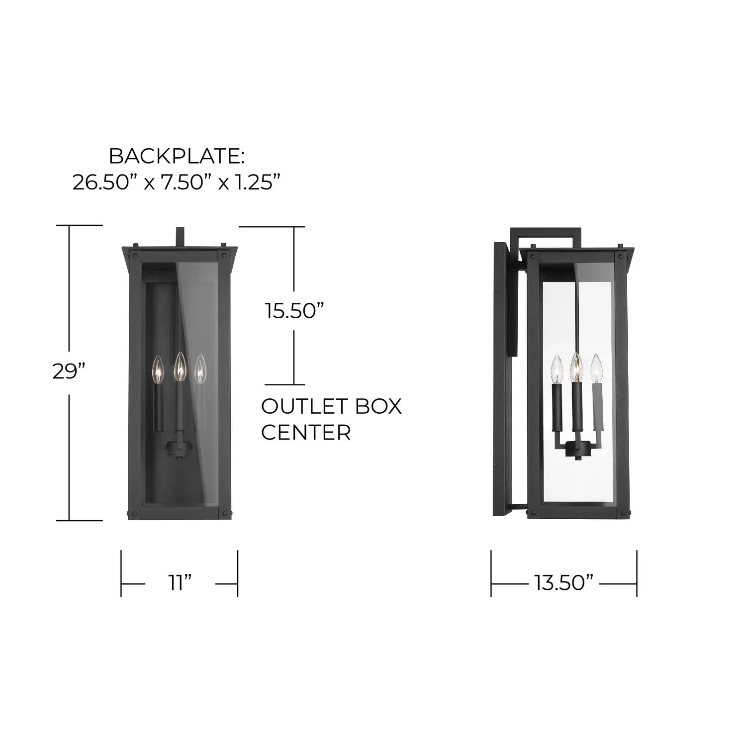 CAPITAL LIGHTING, HUNT WALL MOUNT, OUTDOOR WALL LIGHTS