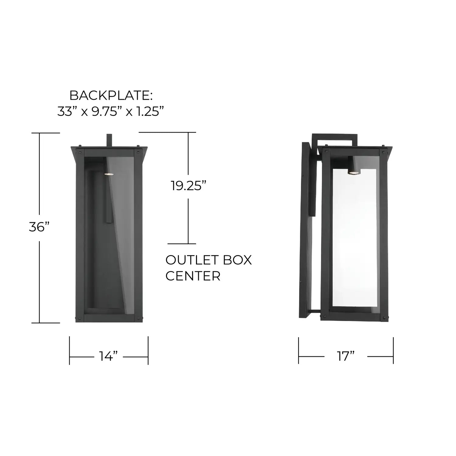 CAPITAL LIGHTING, HUNT OUTDOOR WALL-LANTERN, OUTDOOR WALL LIGHTS