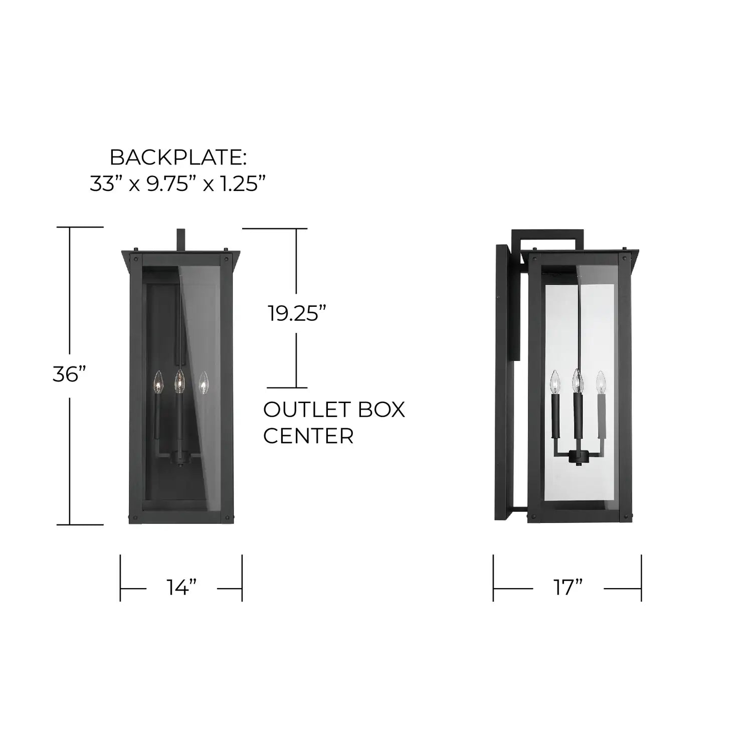 CAPITAL LIGHTING, HUNT WALL MOUNT, OUTDOOR WALL LIGHTS