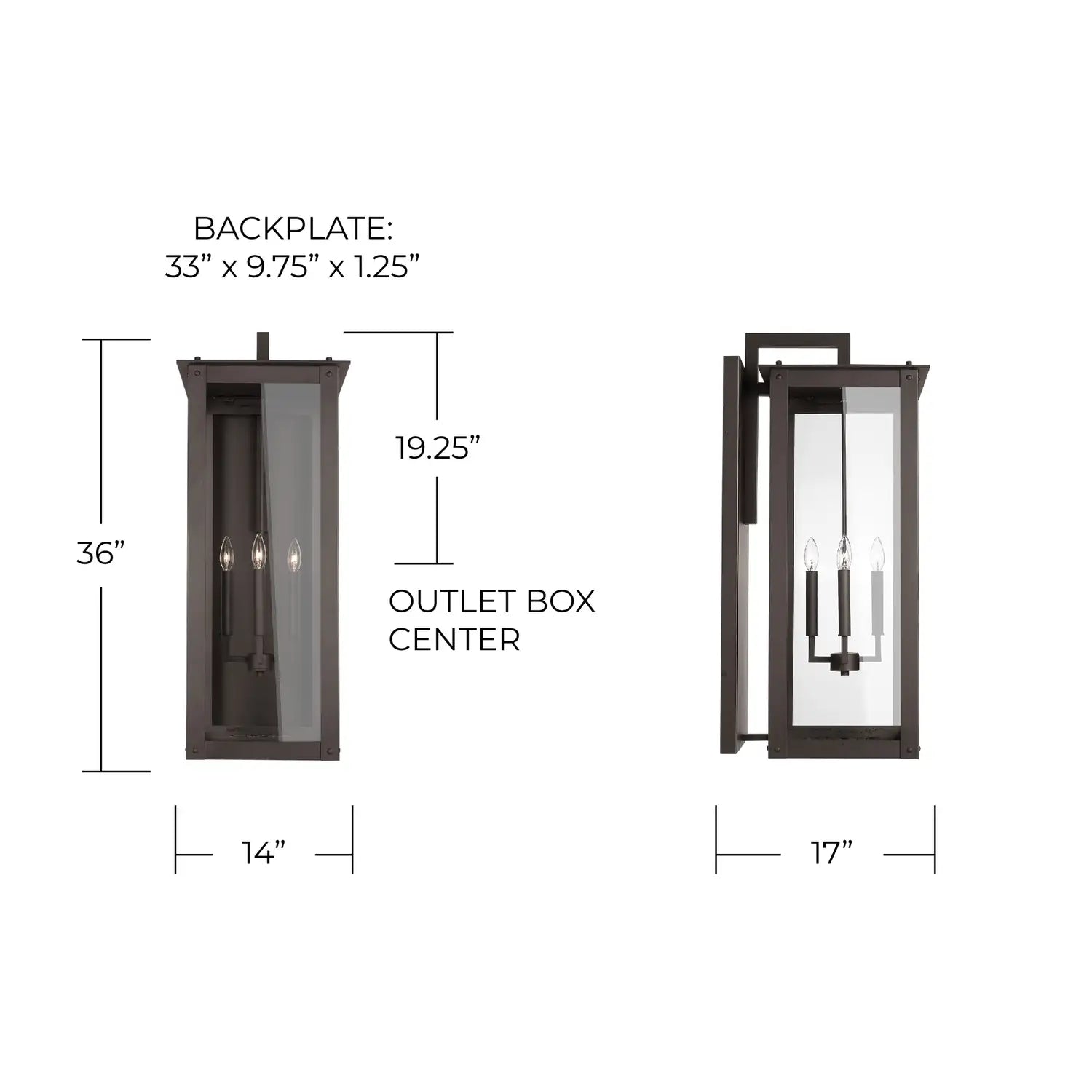 CAPITAL LIGHTING, HUNT WALL MOUNT, OUTDOOR WALL LIGHTS