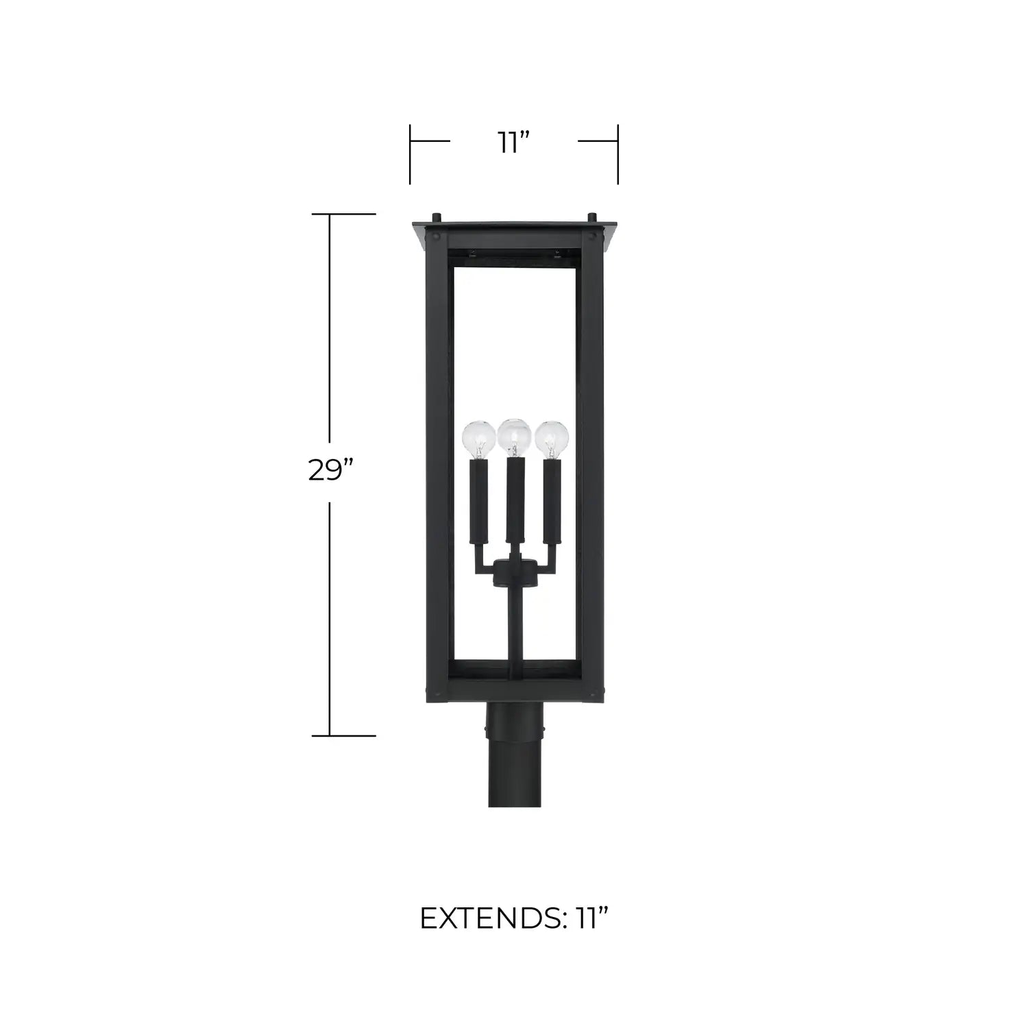 CAPITAL LIGHTING HUNT OUTDOOR POST-LANTERN - Post