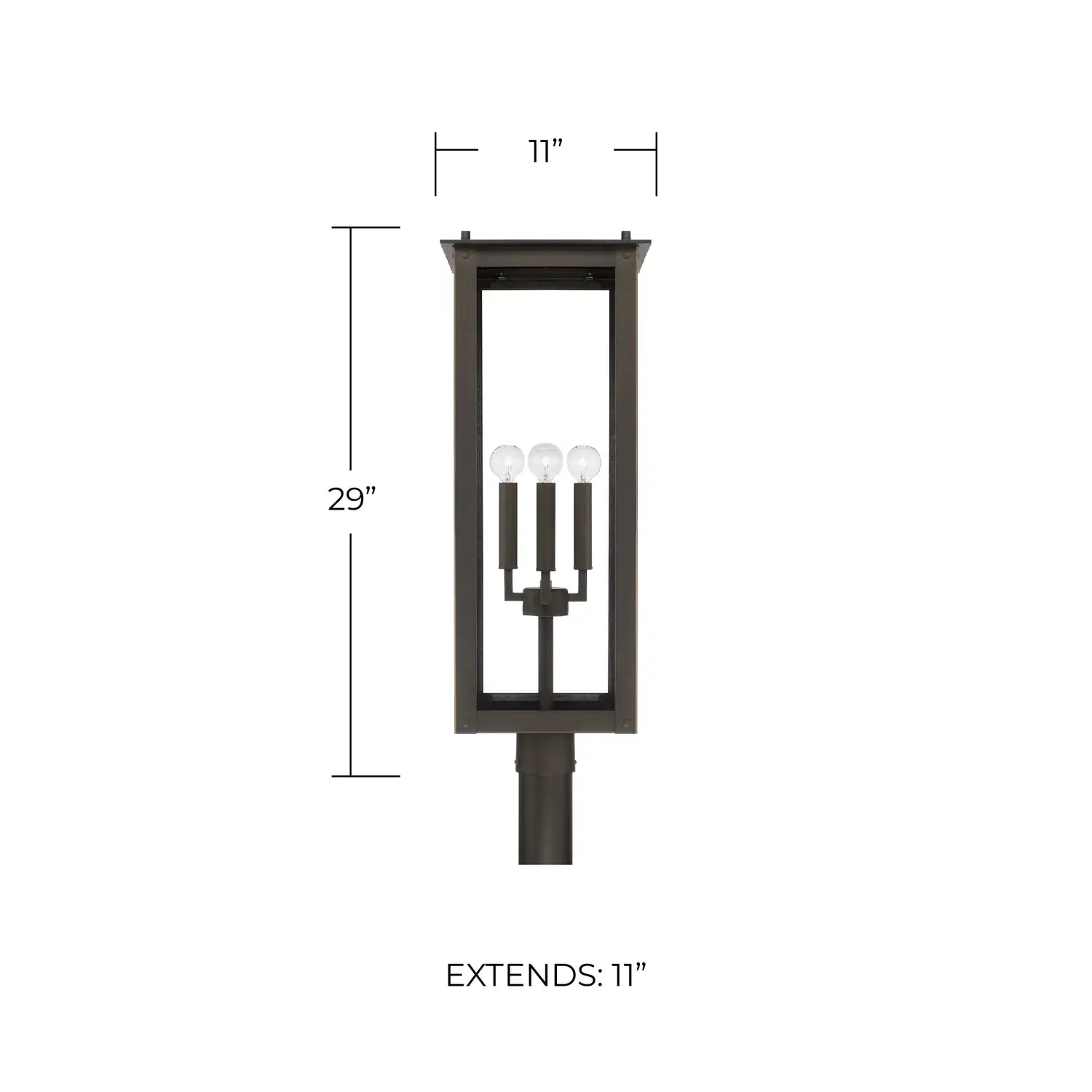 CAPITAL LIGHTING HUNT OUTDOOR POST-LANTERN - Post