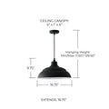CAPITAL LIGHTING, RLM OUTDOOR HANGING-LANTERN, OUTDOOR CEILING LIGHT