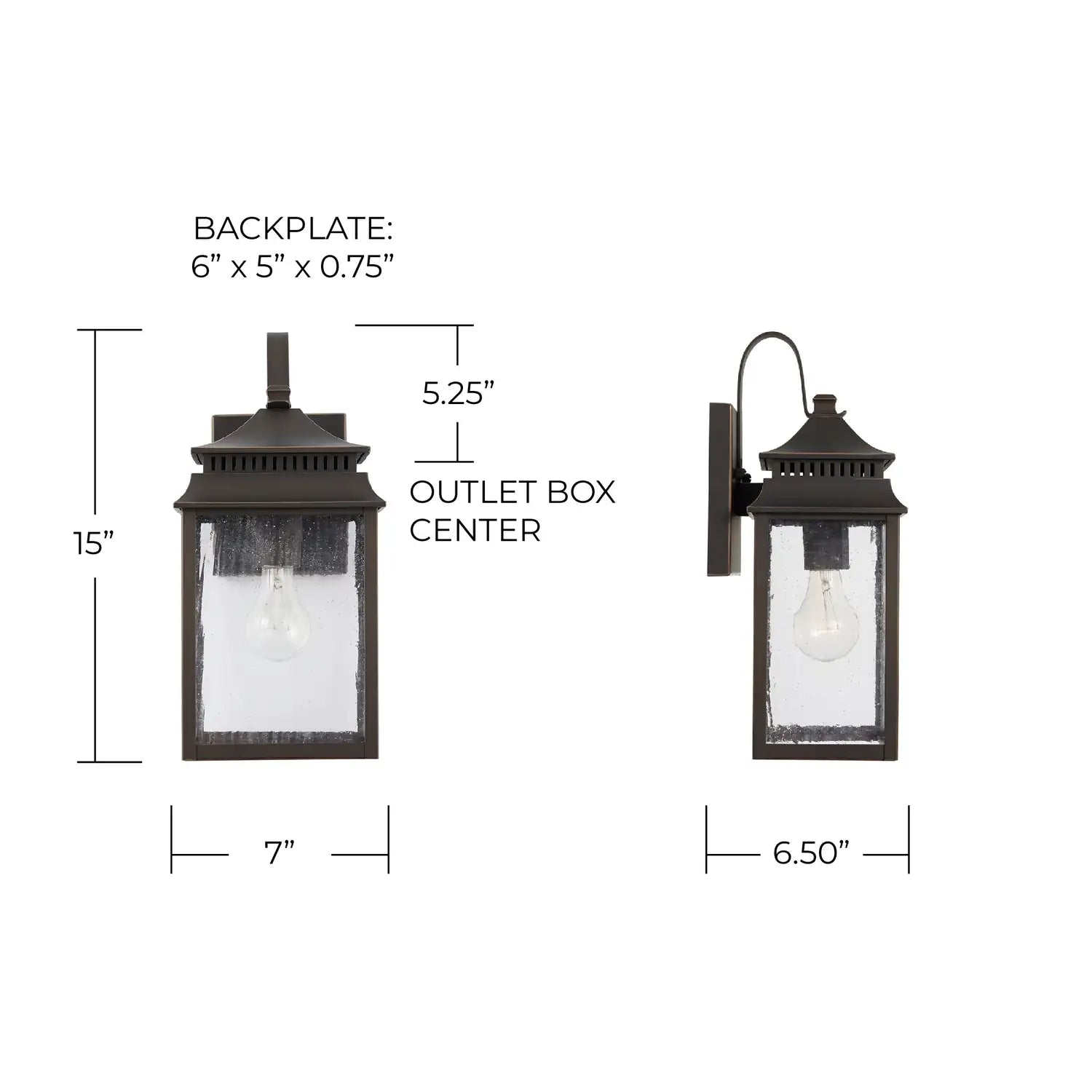 CAPITAL LIGHTING, SUTTER CREEK OUTDOOR WALL-LANTERN, OUTDOOR WALL LIGHTS