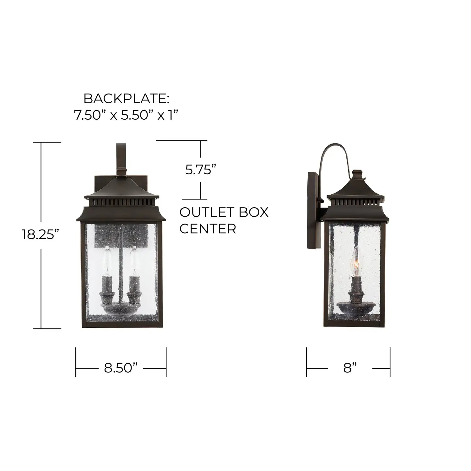 CAPITAL LIGHTING, SUTTER CREEK OUTDOOR WALL-LANTERN, OUTDOOR WALL LIGHTS
