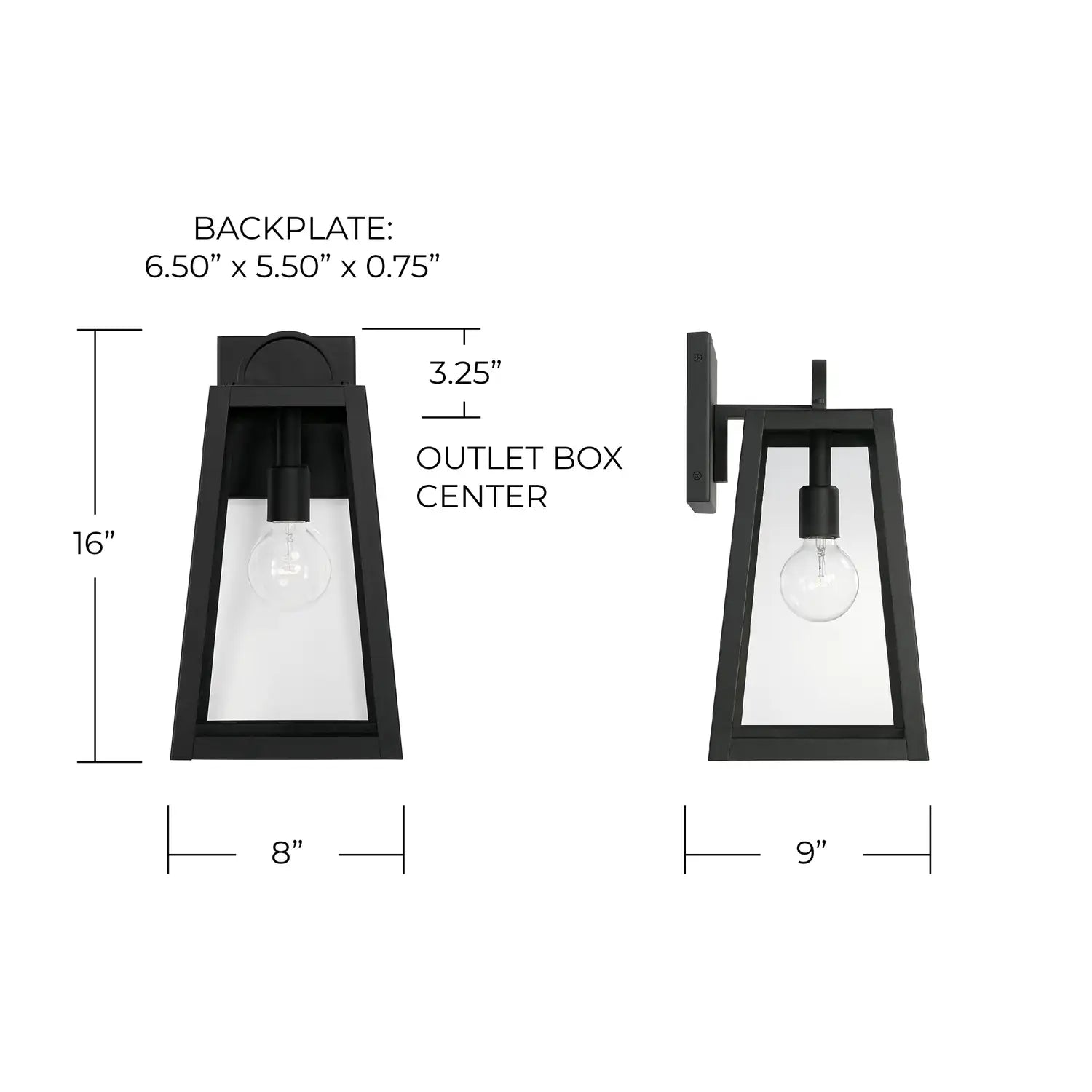 CAPITAL LIGHTING, LEIGHTON OUTDOOR WALL-LANTERN, OUTDOOR WALL LIGHTS