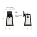 CAPITAL LIGHTING, LEIGHTON OUTDOOR WALL-LANTERN, OUTDOOR WALL LIGHTS