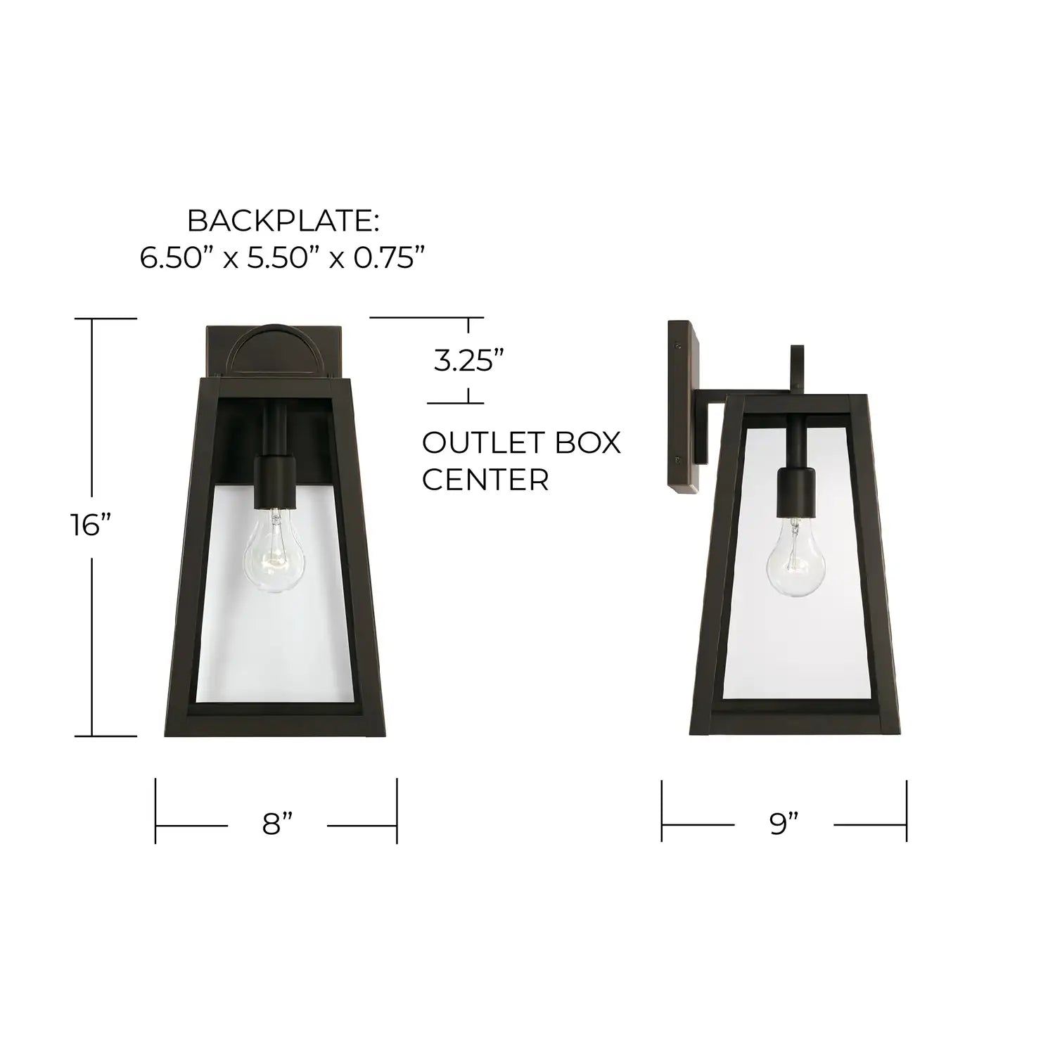 CAPITAL LIGHTING, LEIGHTON OUTDOOR WALL-LANTERN, OUTDOOR WALL LIGHTS