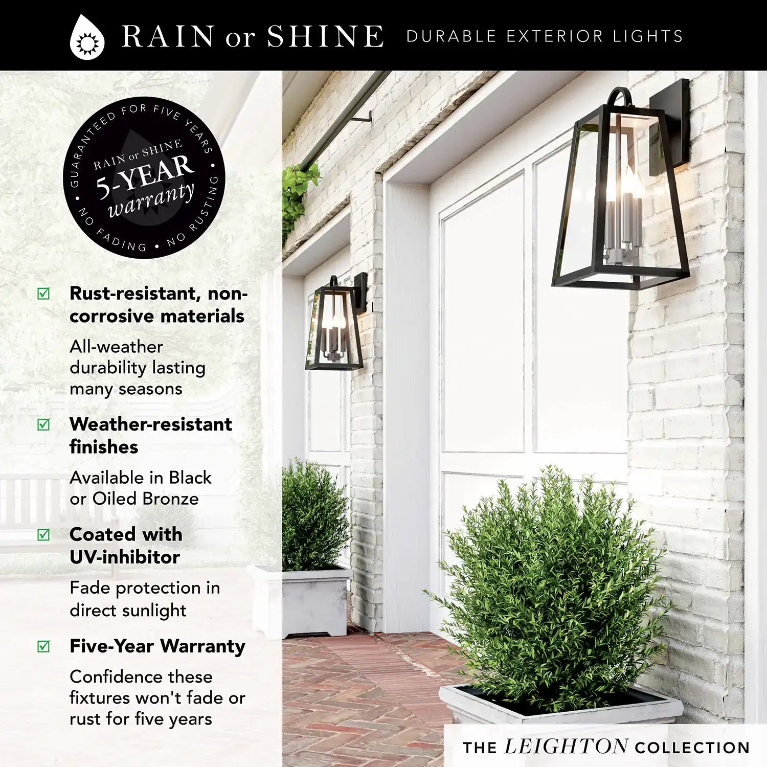 CAPITAL LIGHTING, LEIGHTON OUTDOOR WALL-LANTERN, OUTDOOR WALL LIGHTS