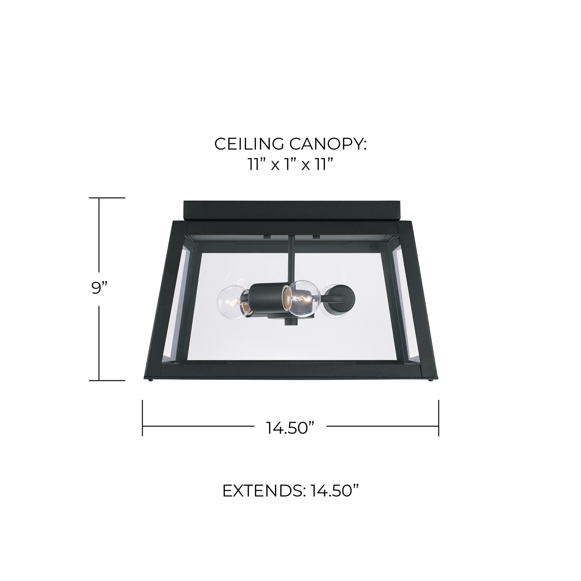CAPITAL LIGHTING LEIGHTON OUTDOOR FLUSH