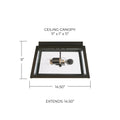 CAPITAL LIGHTING, LEIGHTON OUTDOOR FLUSH, OUTDOOR CEILING LIGHT
