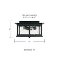 CAPITAL LIGHTING, BARRETT OUTDOOR FLUSH, OUTDOOR CEILING LIGHT