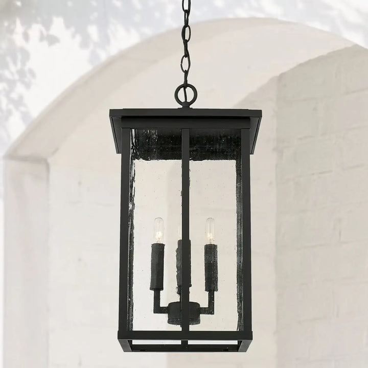 CAPITAL LIGHTING, BARRETT OUTDOOR HANGING-LANTERN, OUTDOOR CEILING LIGHTS