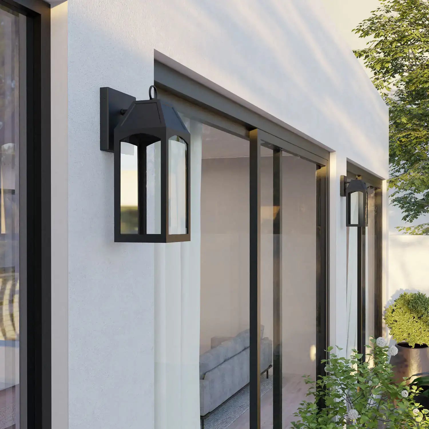 CAPITAL LIGHTING, BURTON OUTDOOR WALL-LANTERN, OUTDOOR WALL LIGHTS