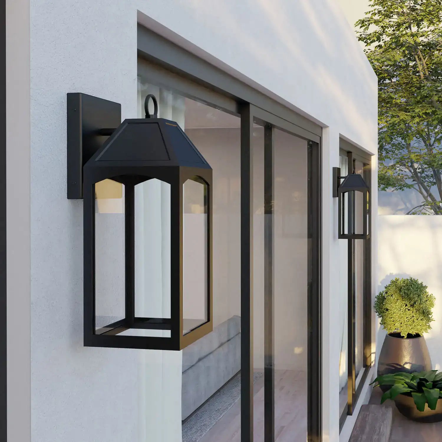 CAPITAL LIGHTING, BURTON OUTDOOR WALL-LANTERN, OUTDOOR WALL LIGHTS