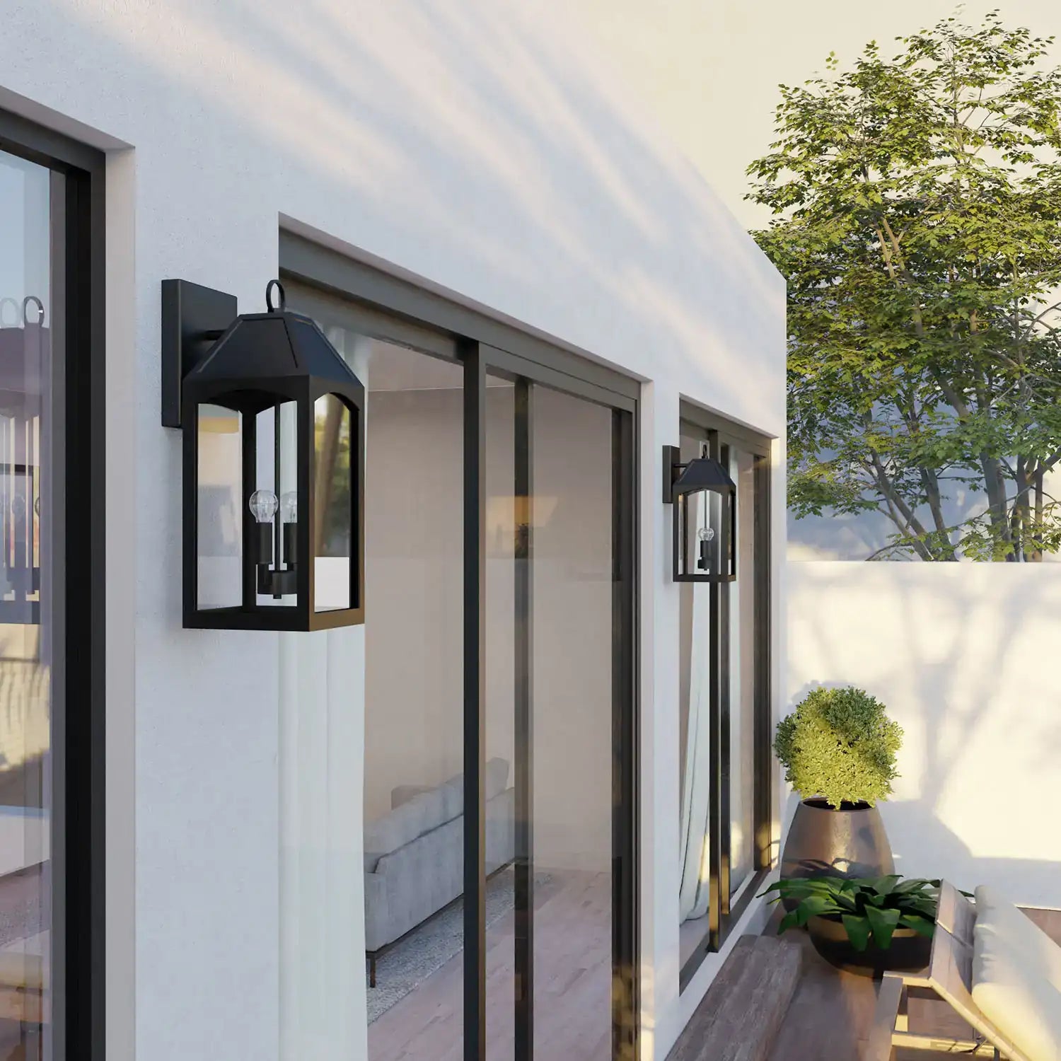 CAPITAL LIGHTING, BURTON OUTDOOR WALL-LANTERN, OUTDOOR WALL LIGHTS