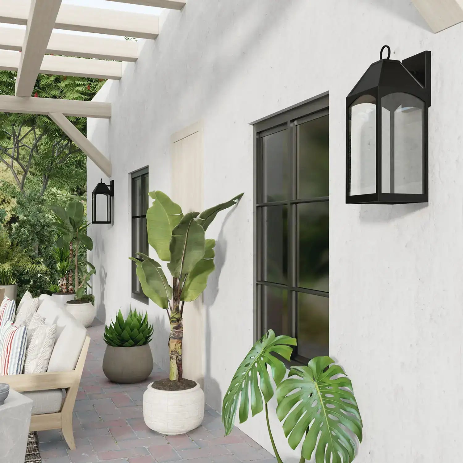 CAPITAL LIGHTING, BURTON OUTDOOR WALL-LANTERN, OUTDOOR WALL LIGHTS