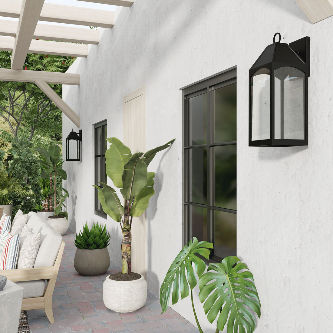CAPITAL LIGHTING BURTON OUTDOOR WALL-LANTERN