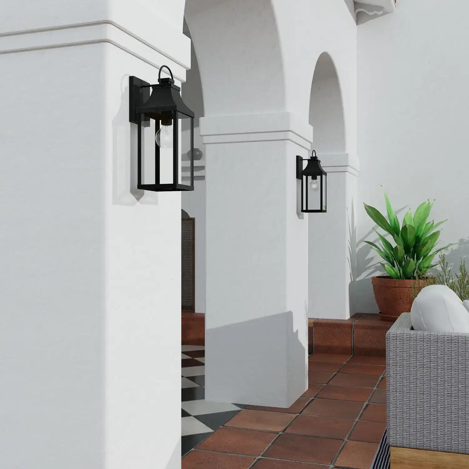 CAPITAL LIGHTING, BRADFORD OUTDOOR WALL-LANTERN, OUTDOOR WALL LIGHTS