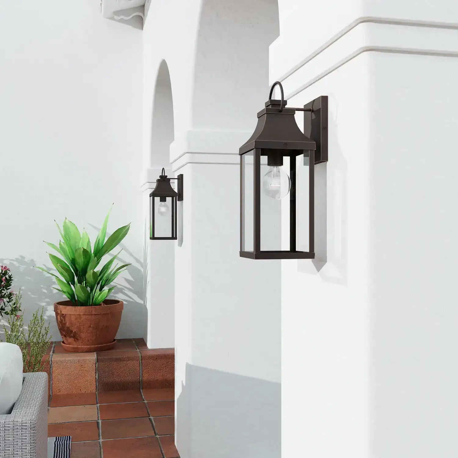 CAPITAL LIGHTING, BRADFORD OUTDOOR WALL-LANTERN, OUTDOOR WALL LIGHTS