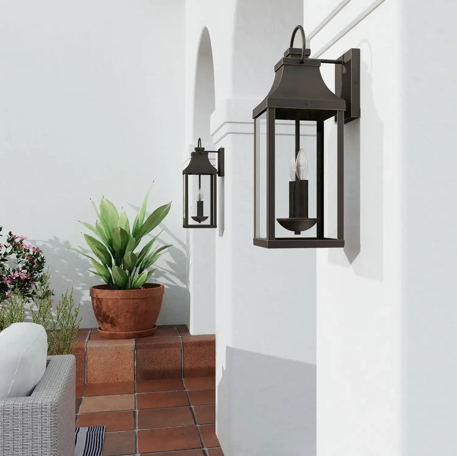 CAPITAL LIGHTING, BRADFORD OUTDOOR WALL-LANTERN, OUTDOOR WALL LIGHTS
