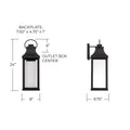 CAPITAL LIGHTING, BRADFORD OUTDOOR WALL-LANTERN, OUTDOOR WALL LIGHTS
