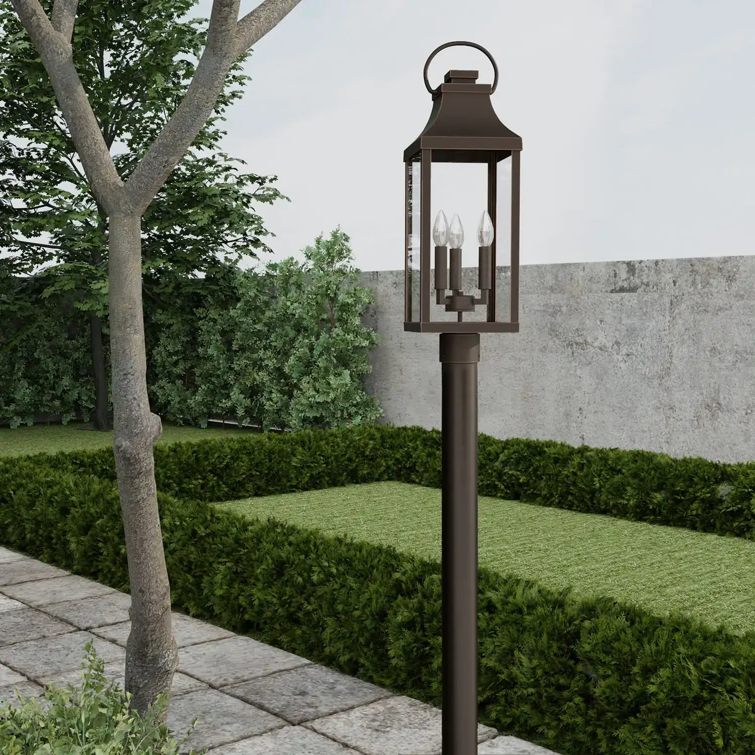 CAPITAL LIGHTING BRADFORD OUTDOOR POST-LANTERN - Post