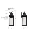 CAPITAL LIGHTING, BRADFORD OUTDOOR WALL-LANTERN, OUTDOOR WALL LIGHTS