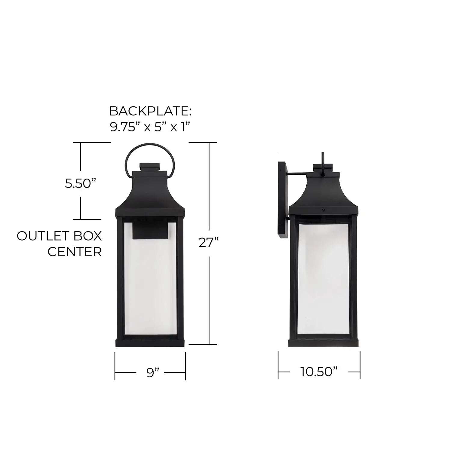 CAPITAL LIGHTING, BRADFORD OUTDOOR WALL-LANTERN, OUTDOOR WALL LIGHTS