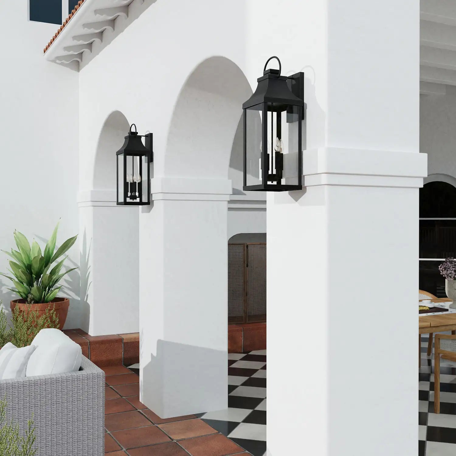 CAPITAL LIGHTING, BRADFORD OUTDOOR WALL-LANTERN, OUTDOOR WALL LIGHTS