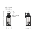 CAPITAL LIGHTING, BRADFORD OUTDOOR WALL-LANTERN, OUTDOOR WALL LIGHTS