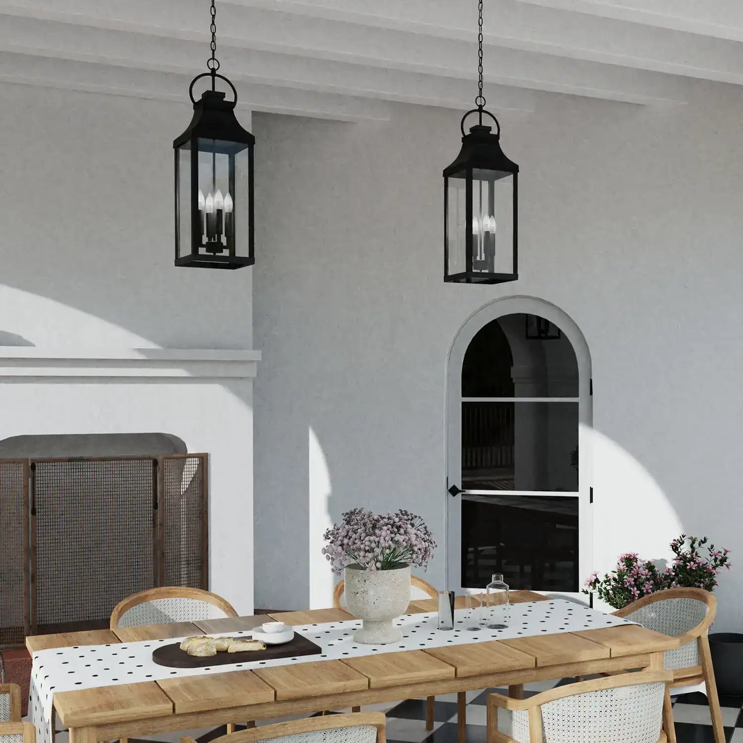CAPITAL LIGHTING, BRADFORD OUTDOOR HANGING-LANTERN, OUTDOOR CEILING LIGHT