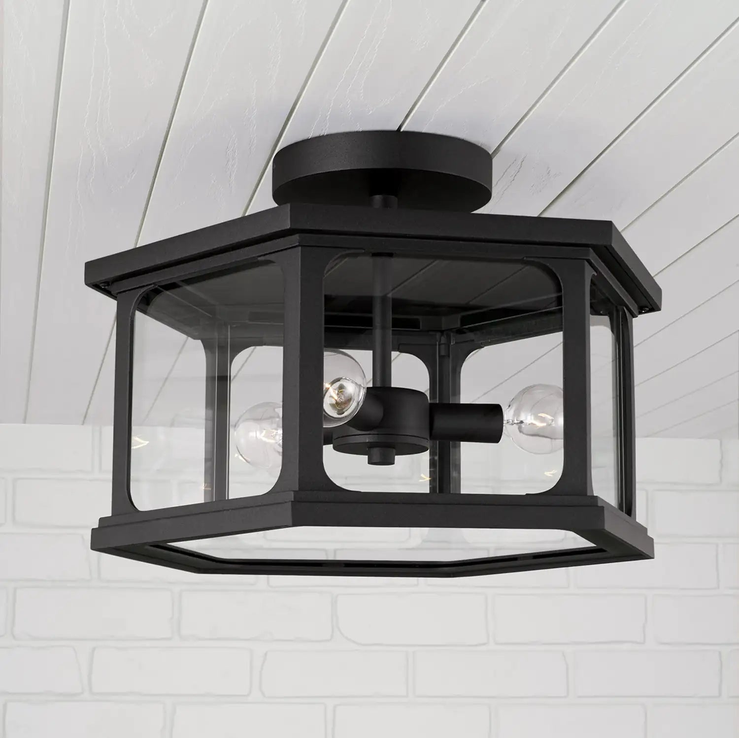 CAPITAL LIGHTING, WALTON OUTDOOR SEMI-FLUSH, OUTDOOR CEILING LIGHT