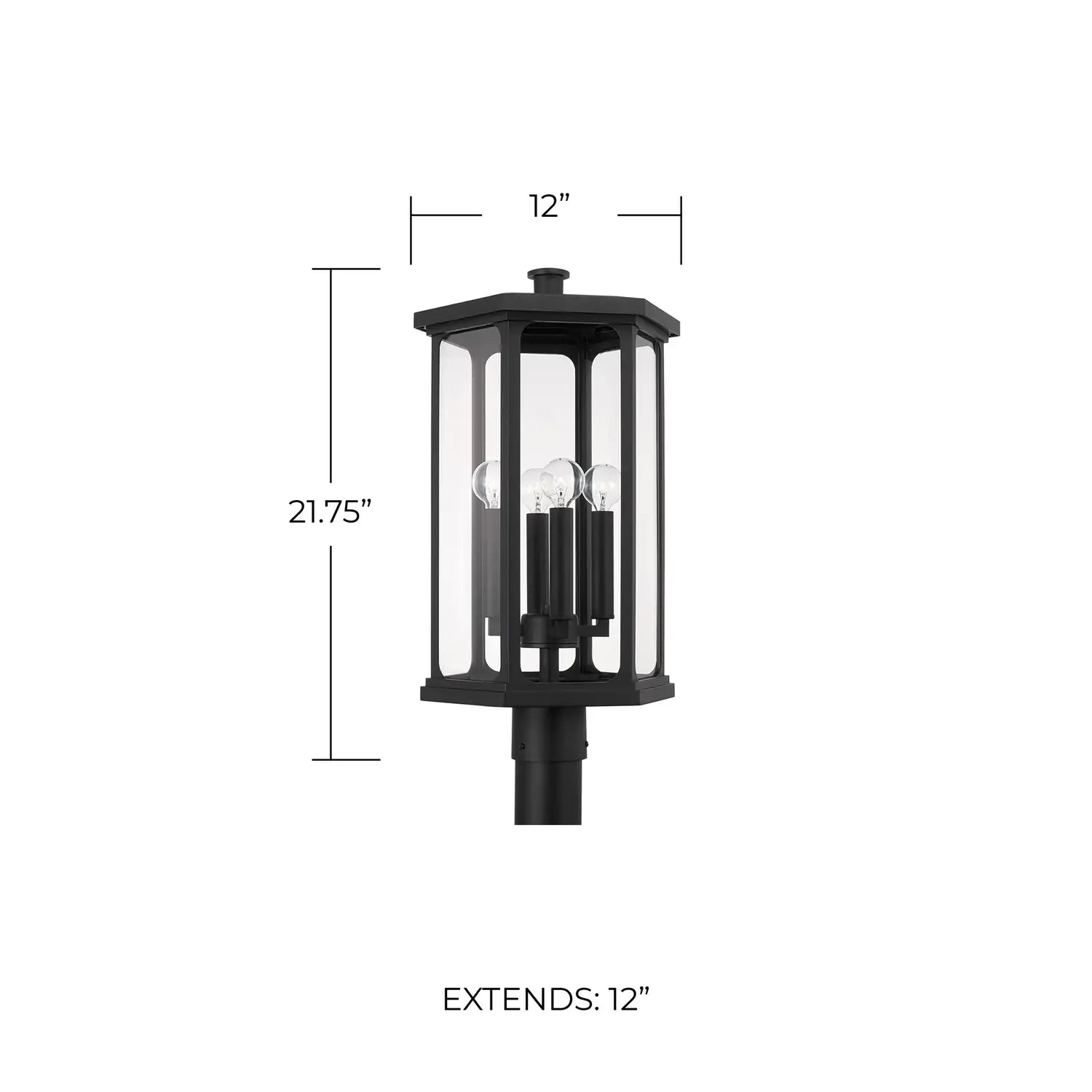 CAPITAL LIGHTING WALTON OUTDOOR POST-LANTERN - Post