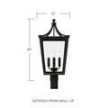 CAPITAL LIGHTING ADAIR OUTDOOR POST-LANTERN - Post