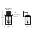 CAPITAL LIGHTING, BRYSON OUTDOOR WALL-LANTERN, OUTDOOR WALL LIGHTS