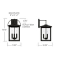 CAPITAL LIGHTING, BRYSON OUTDOOR WALL-LANTERN, OUTDOOR WALL LIGHTS