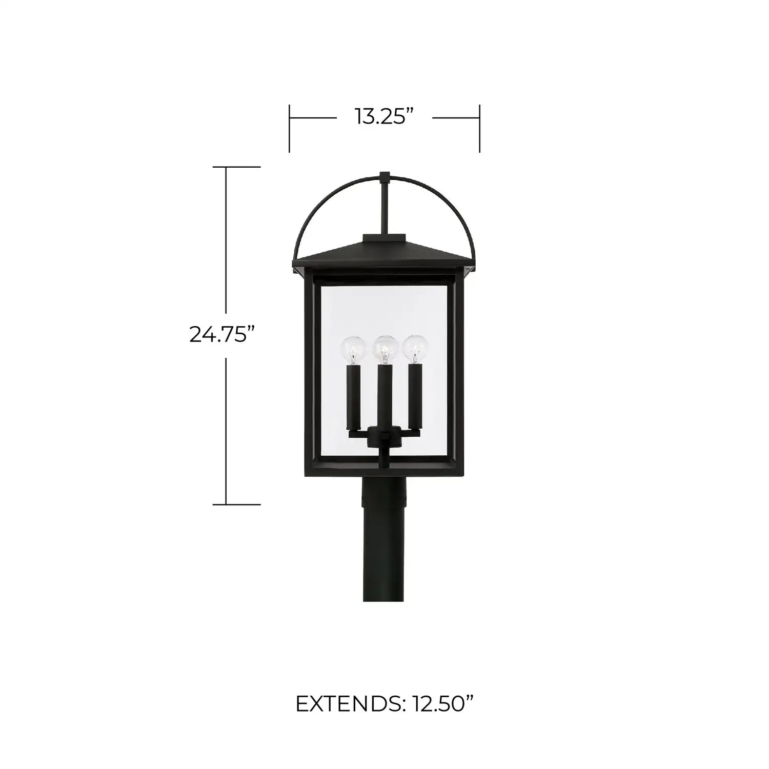 CAPITAL LIGHTING BRYSON OUTDOOR POST-LANTERN - Post