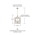 CAPITAL LIGHTING, BLAKELY FOYER, PENDANT LIGHT