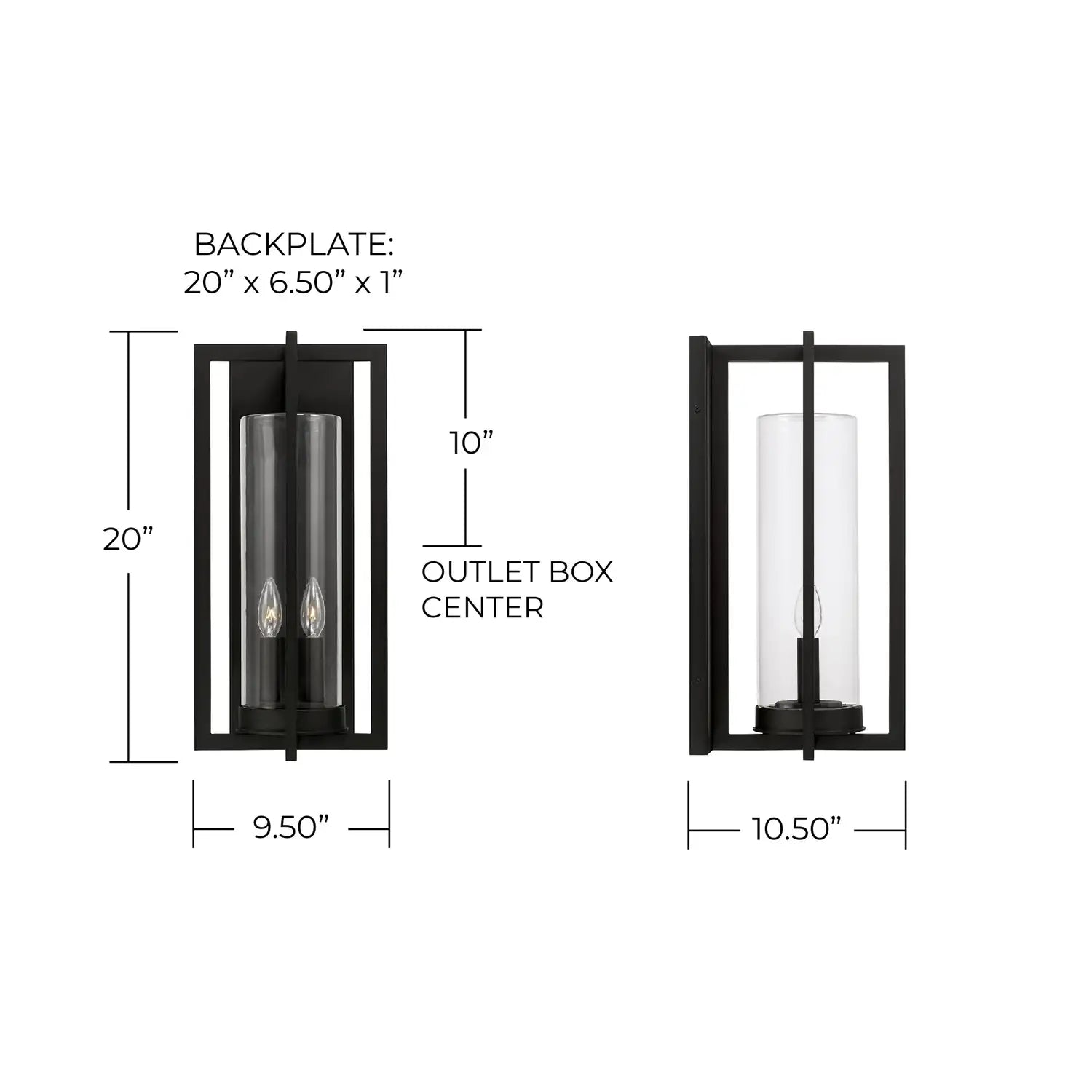 CAPITAL LIGHTING, KENT OUTDOOR WALL-LANTERN, OUTDOOR WALL LIGHTS
