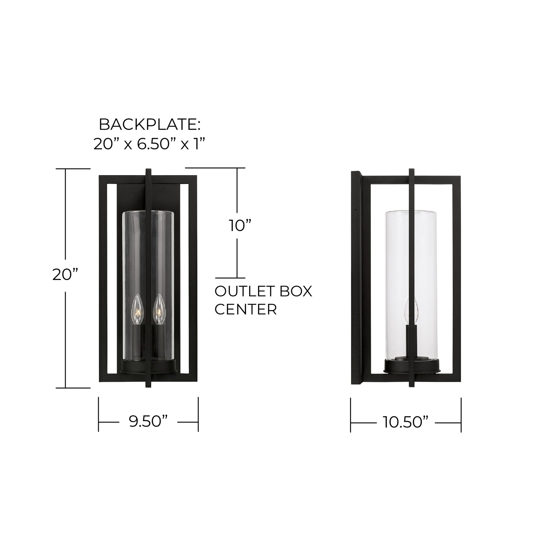 CAPITAL LIGHTING KENT OUTDOOR WALL-LANTERN