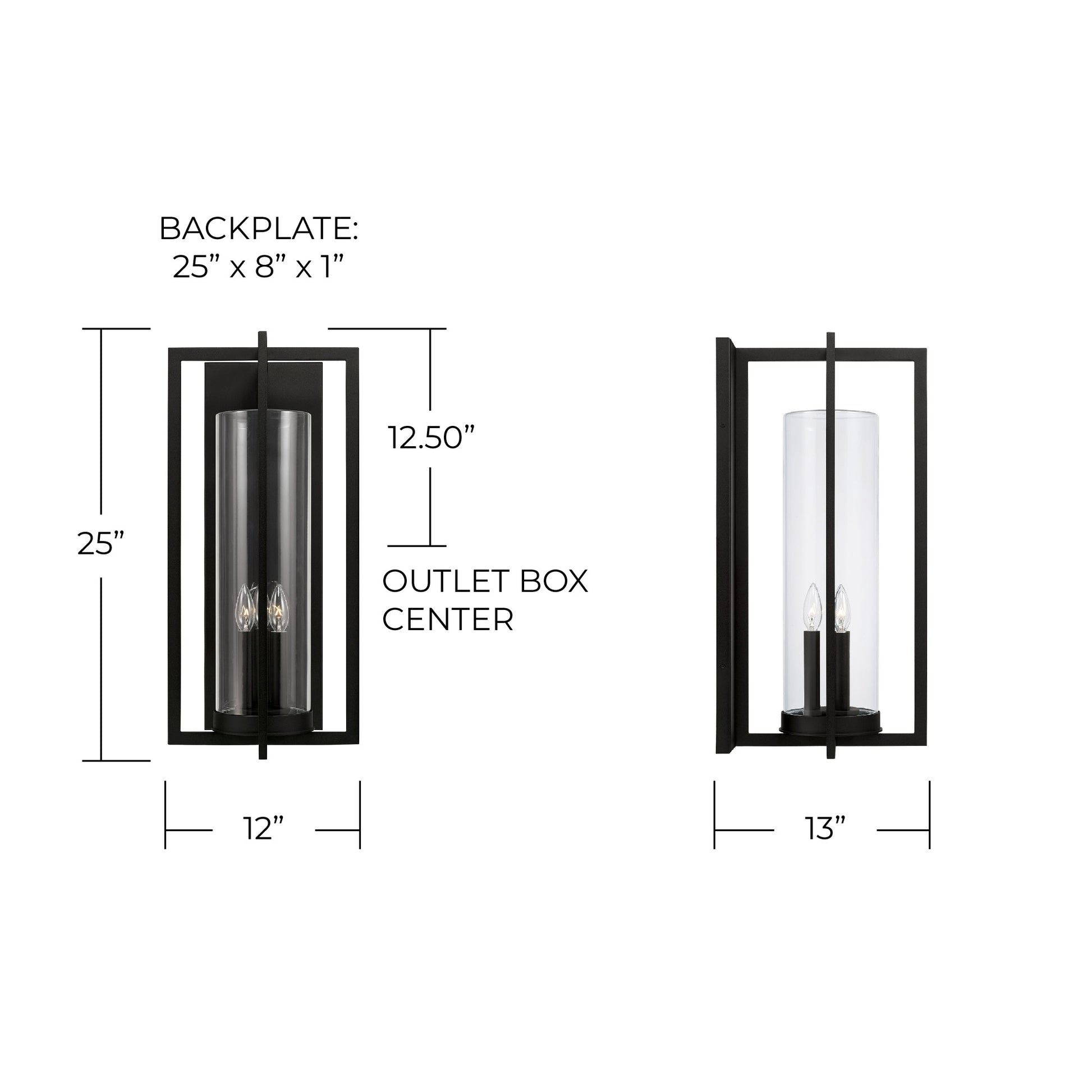 CAPITAL LIGHTING KENT OUTDOOR WALL-LANTERN