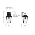 CAPITAL LIGHTING, CHANDLER OUTDOOR WALL-LANTERN, OUTDOOR WALL LIGHTS