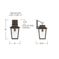CAPITAL LIGHTING, CHANDLER OUTDOOR WALL-LANTERN, OUTDOOR WALL LIGHTS