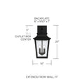 CAPITAL LIGHTING, CHANDLER OUTDOOR WALL-LANTERN, OUTDOOR WALL LIGHTS