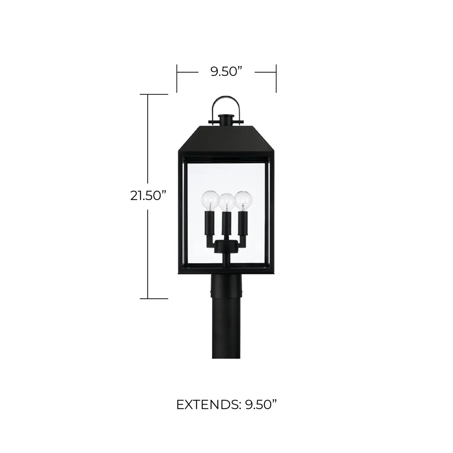 CAPITAL LIGHTING NELSON OUTDOOR POST-LANTERN - Post