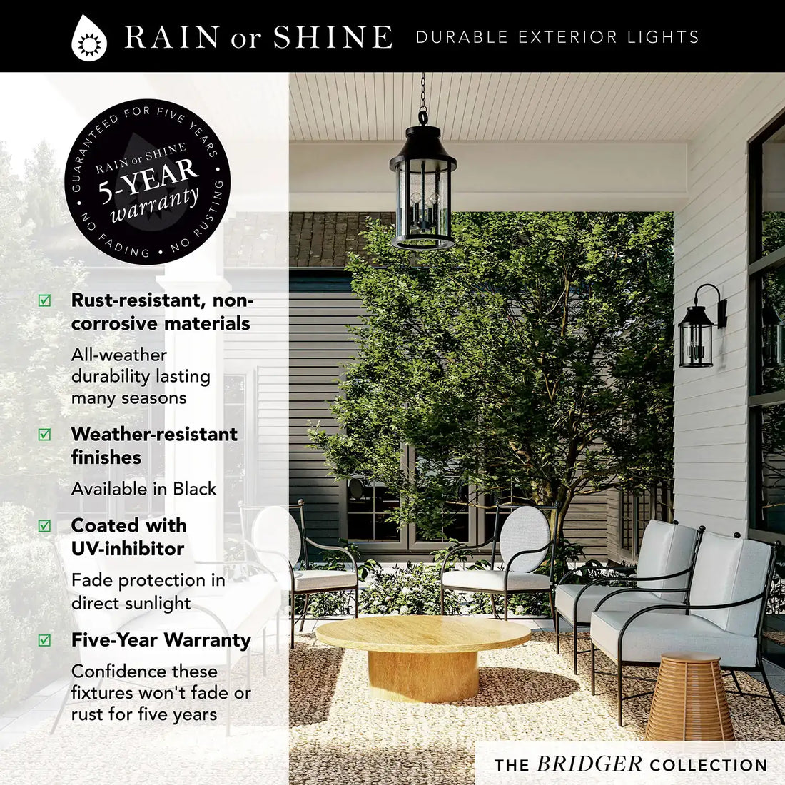 CAPITAL LIGHTING, BRIDGER OUTDOOR WALL-LANTERN, OUTDOOR WALL LIGHTS