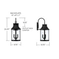 CAPITAL LIGHTING BRIDGER OUTDOOR WALL-LANTERN