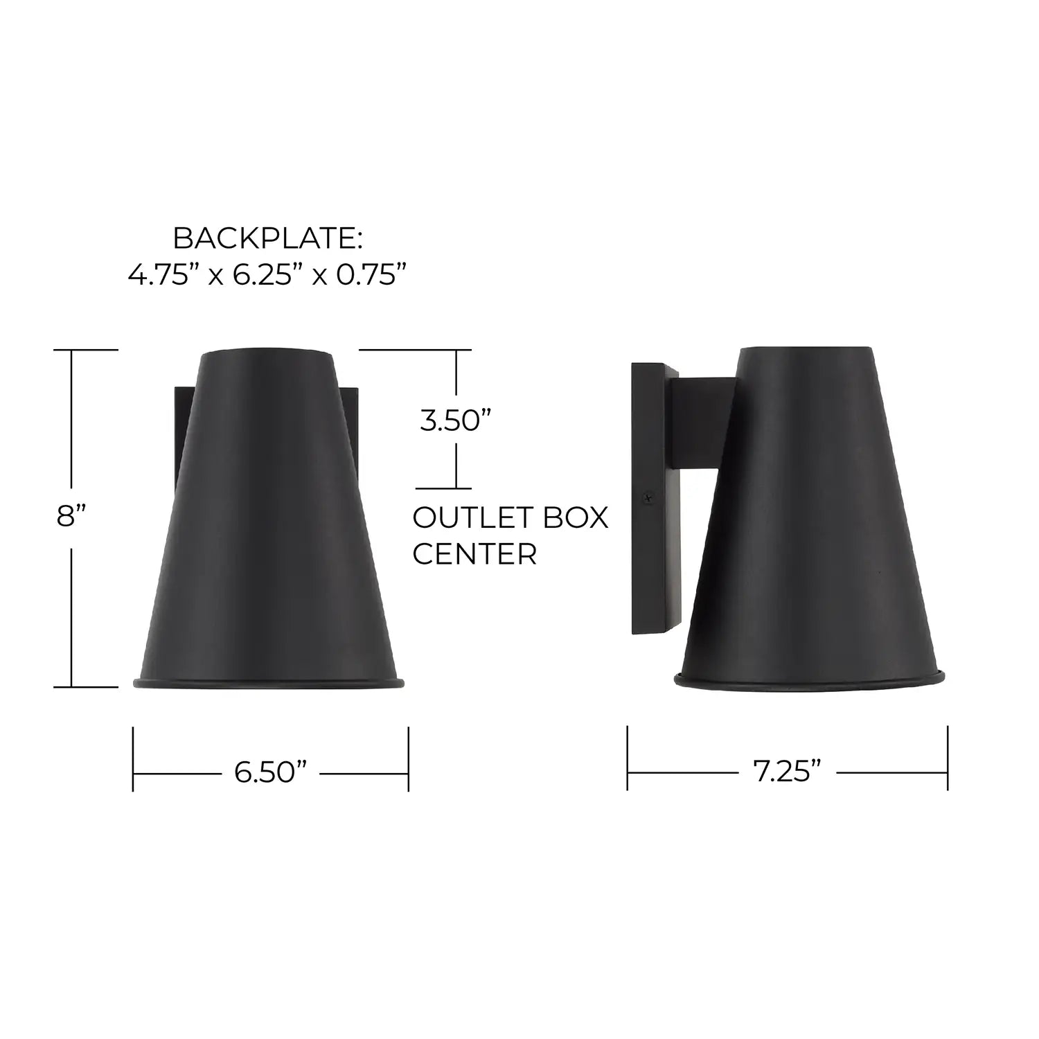 CAPITAL LIGHTING, YARDLEY OUTDOOR WALL-LANTERN, OUTDOOR WALL LIGHTS