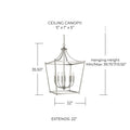 CAPITAL LIGHTING, STANTON FOYER, PENDANT LIGHT